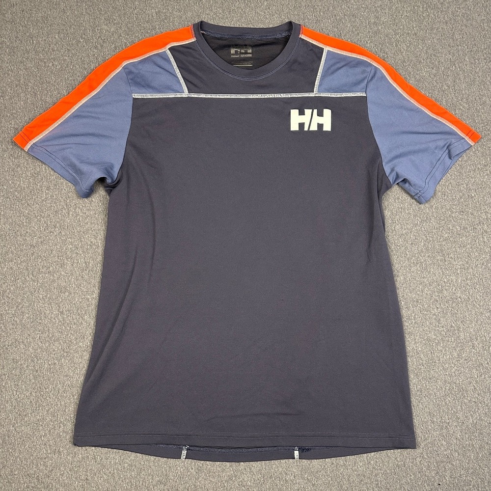 Helly Hansen Lifa Active Light Shirt Mens Large L Gray Blue Base Layer 48361